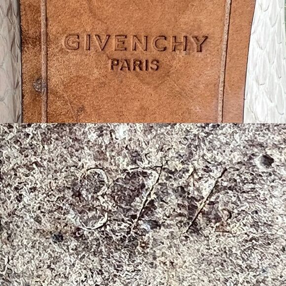 Givenchy Snakeskin Ballet Round Toes Flats Sz 37.5 - Picture 13 of 13